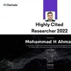 Dr. Mohammad Hossein Ahmadi, faculty member of Shahrood University of Technology is enlisted in the world’s 1% highly cited researchers