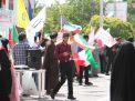 گزارش تصویری مراسم اهتزاز پرچم پر افتخار ایران