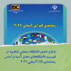 تداوم حضور دانشگاه صنعتی شاهرود در فهرست دانشگاه‌های برتر آسیا بر اساس رتبه‌بندی QS آسیایی 2026