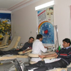 کارکنان بسیجی دانشگاه صنعتی شاهرود خون خود را اهداء کردند
