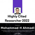 درخشش دکتر محمدحسین احمدی در بین برترین پژوهشگران دنیا 