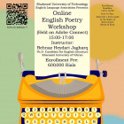 کارگاه آنلاین شعر انگلیسی (Online English Poetry Workshop)