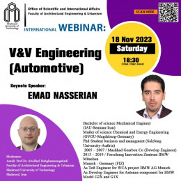 INTERNATIONAL WEBINAR: V&V Engineering (Automotive)