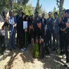 کاشت سه اصله درخت توسط تیم فوتسال تهران در دانشگاه صنعتی شاهرود