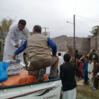 اولین کامیون کمک رسانی به سیل زدگان استان سیستان و بلوچستان به شهرستان نیکشهر رسید.