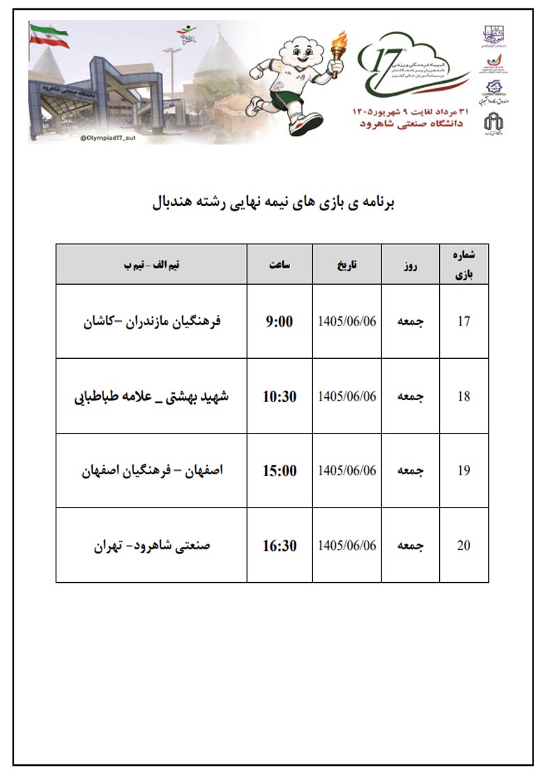 هندبال نیمه نهایی